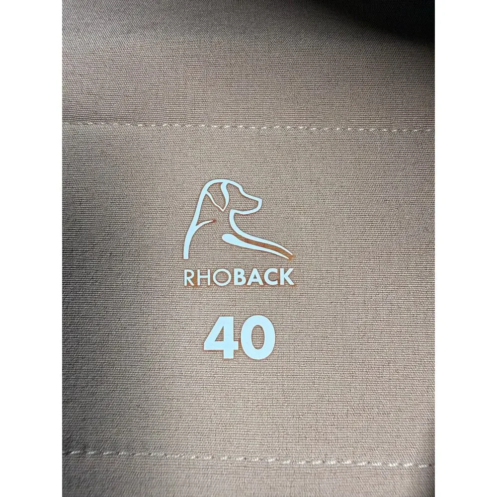 Rhoback Men’s Performance Shorts Looper Delta SIZE 40 Dark Tan  9” Inseam